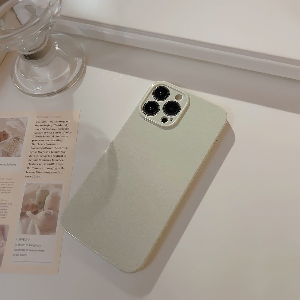 Phone Case - Easy Ins Macaron Solid Color Phone Case Suitable for Apple 15\u002F14\u002F13\u002F12\u002F11 Series