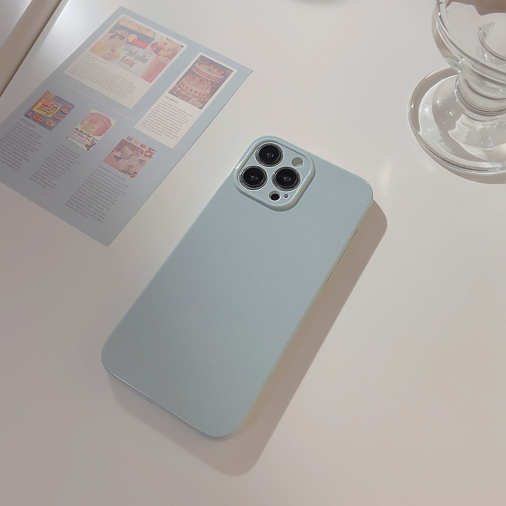 Phone Case - Easy Ins Macaron Solid Color Phone Case Suitable for Apple 15\u002F14\u002F13\u002F12\u002F11 Series