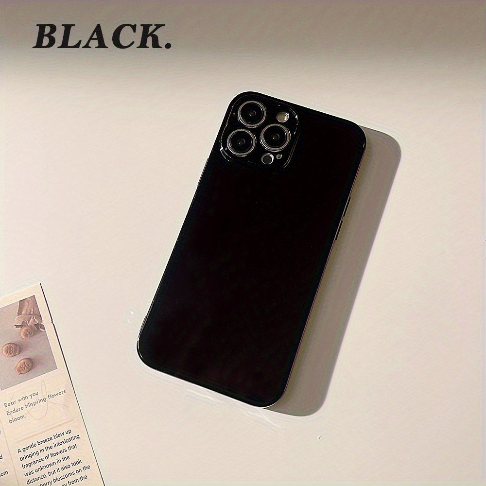 Phone Case - Easy Ins Macaron Solid Color Phone Case Suitable for Apple 15\u002F14\u002F13\u002F12\u002F11 Series