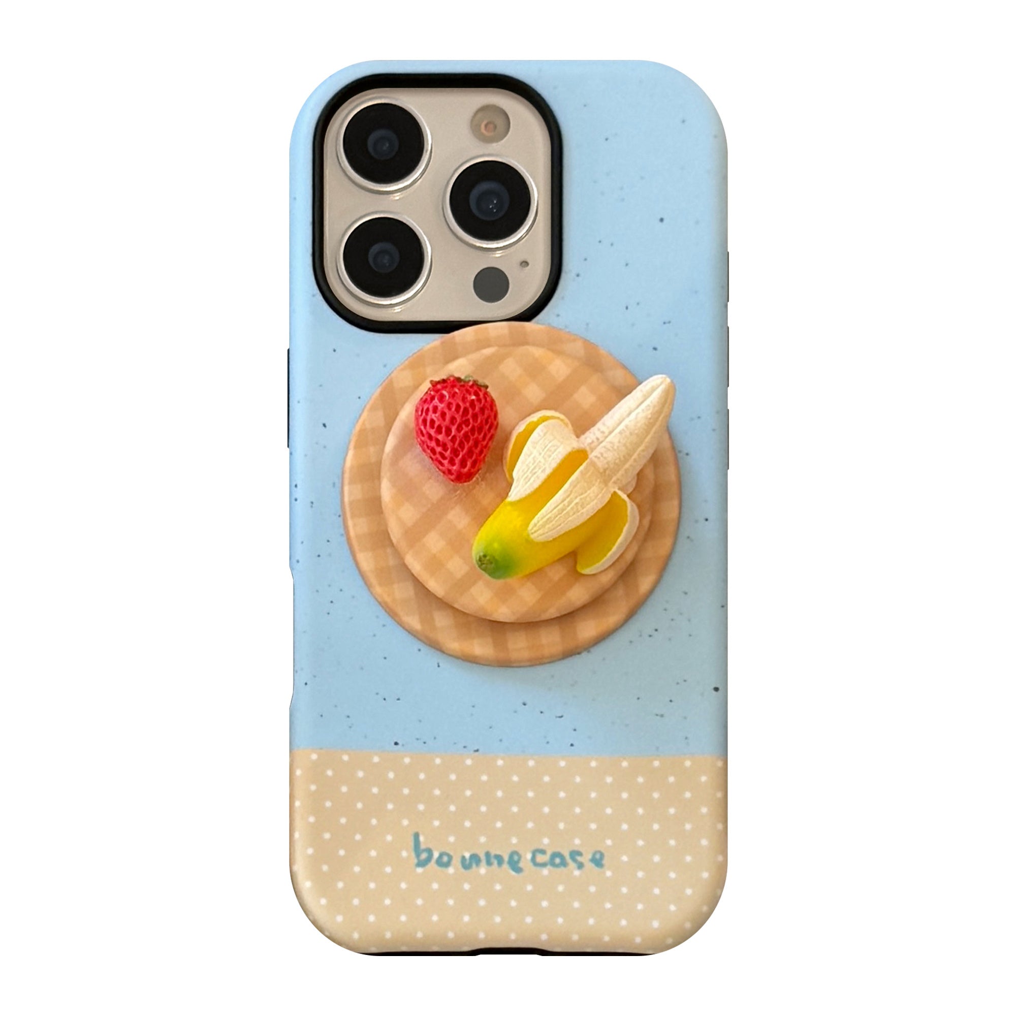Phone Case: 3D Creative Fruit Plate Magnetic Stand Phone Case Compatible with iPhone 11, 12, 13, 14, 15, 16, 17 Pro, Pro Max, Air, Plus