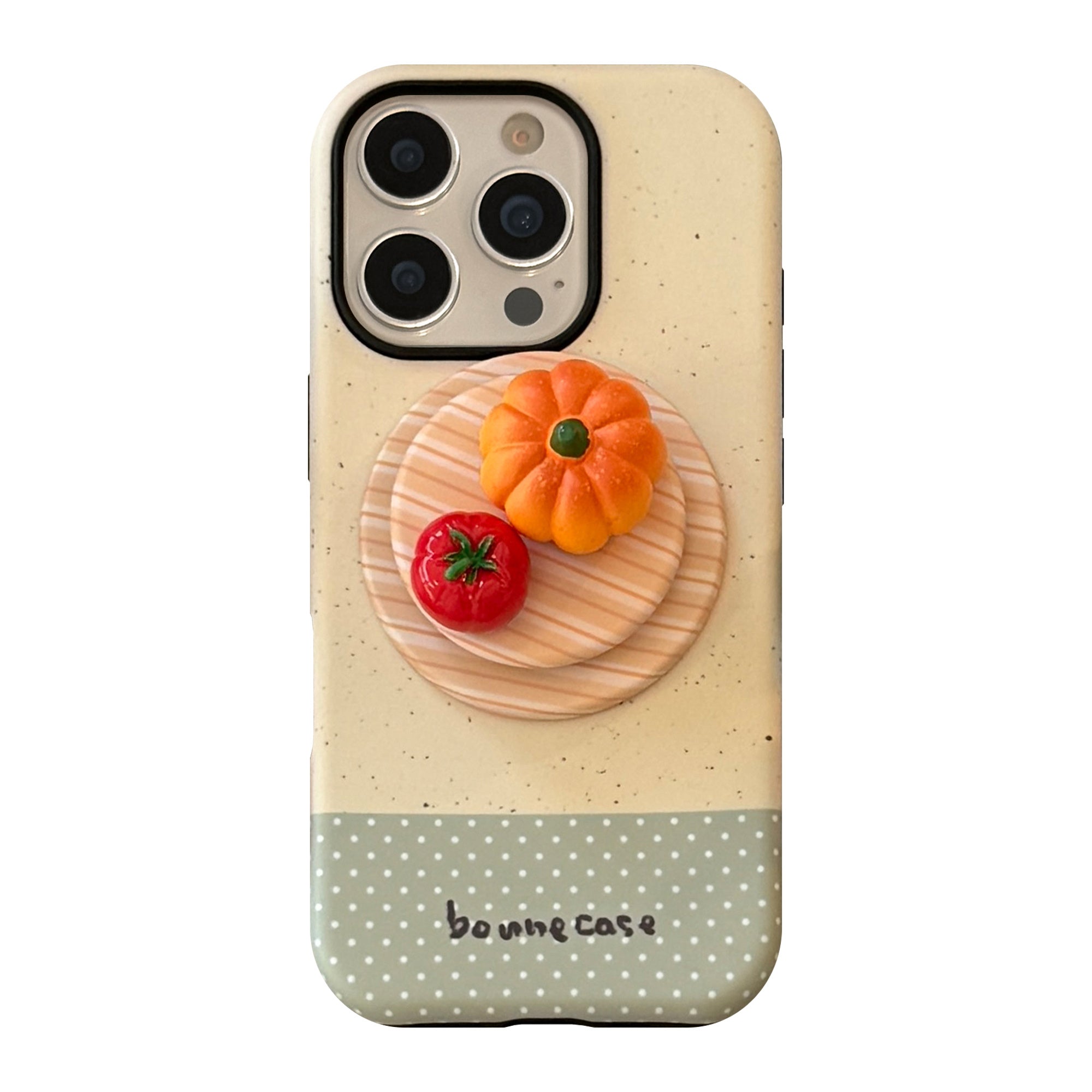 Phone Case: 3D Creative Fruit Plate Magnetic Stand Phone Case Compatible with iPhone 11, 12, 13, 14, 15, 16, 17 Pro, Pro Max, Air, Plus