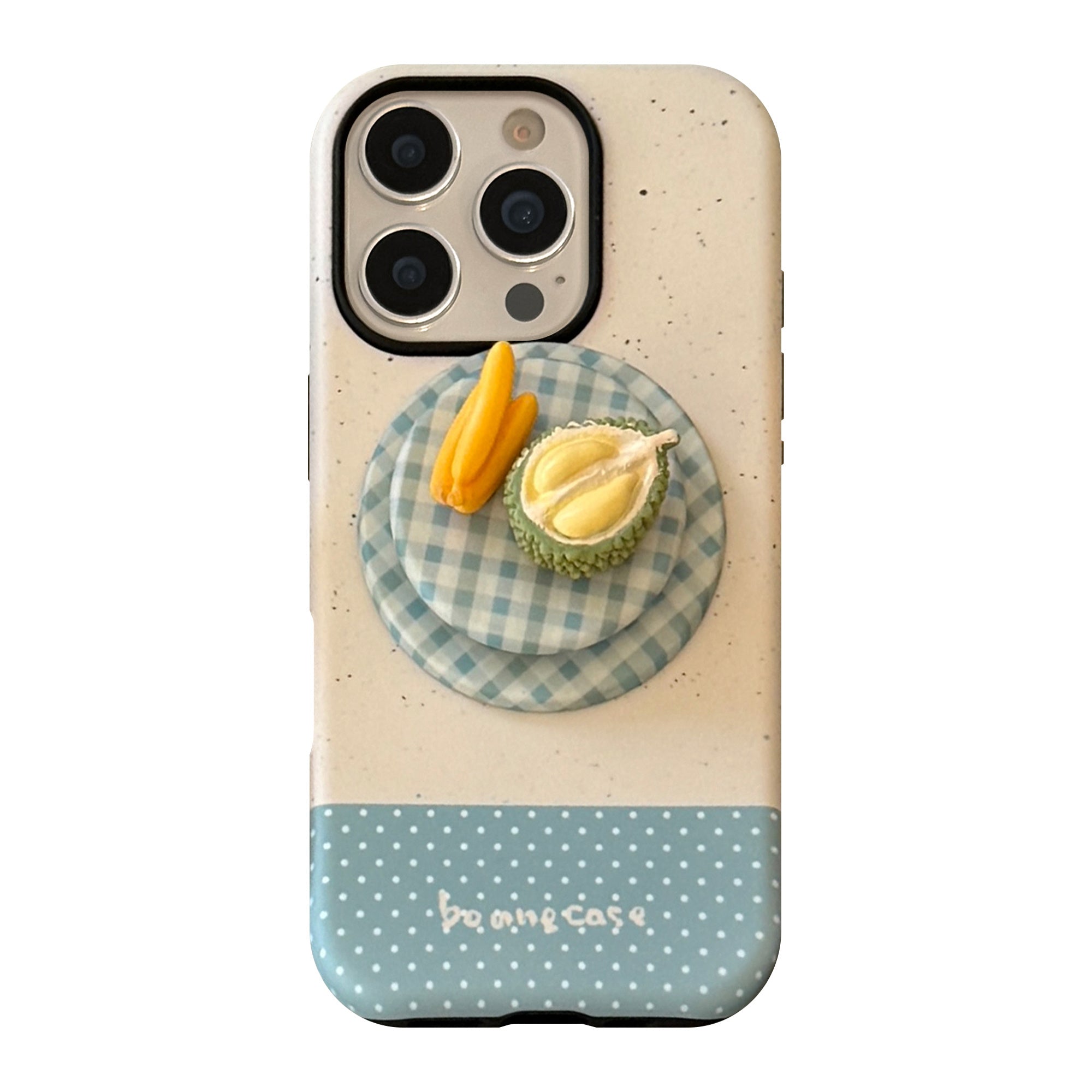 Phone Case: 3D Creative Fruit Plate Magnetic Stand Phone Case Compatible with iPhone 11, 12, 13, 14, 15, 16, 17 Pro, Pro Max, Air, Plus
