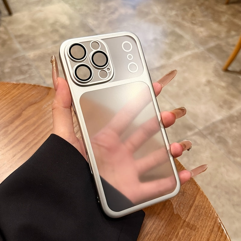 Phone Case - Luxury Matte Soft Ultra Slim Case for Iphone 17 Air 16 15 14 13 12 11 Pro Max 17Pro Plating Camera Film Protector Frosted Shockproof Cover