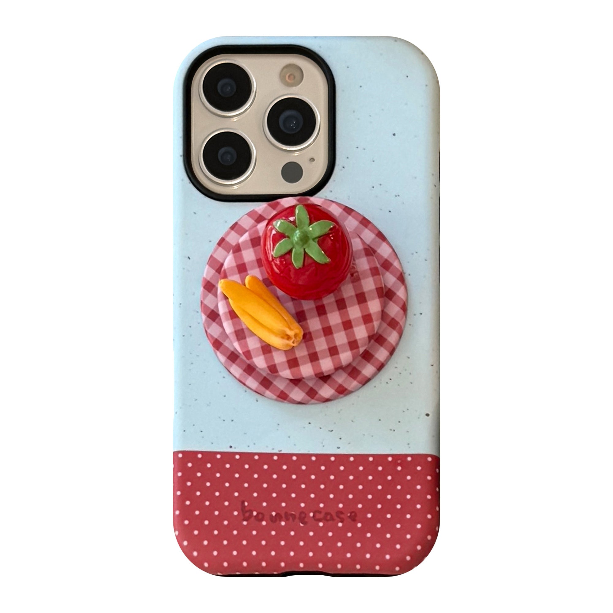 Phone Case: 3D Creative Fruit Plate Magnetic Stand Phone Case Compatible with iPhone 11, 12, 13, 14, 15, 16, 17 Pro, Pro Max, Air, Plus