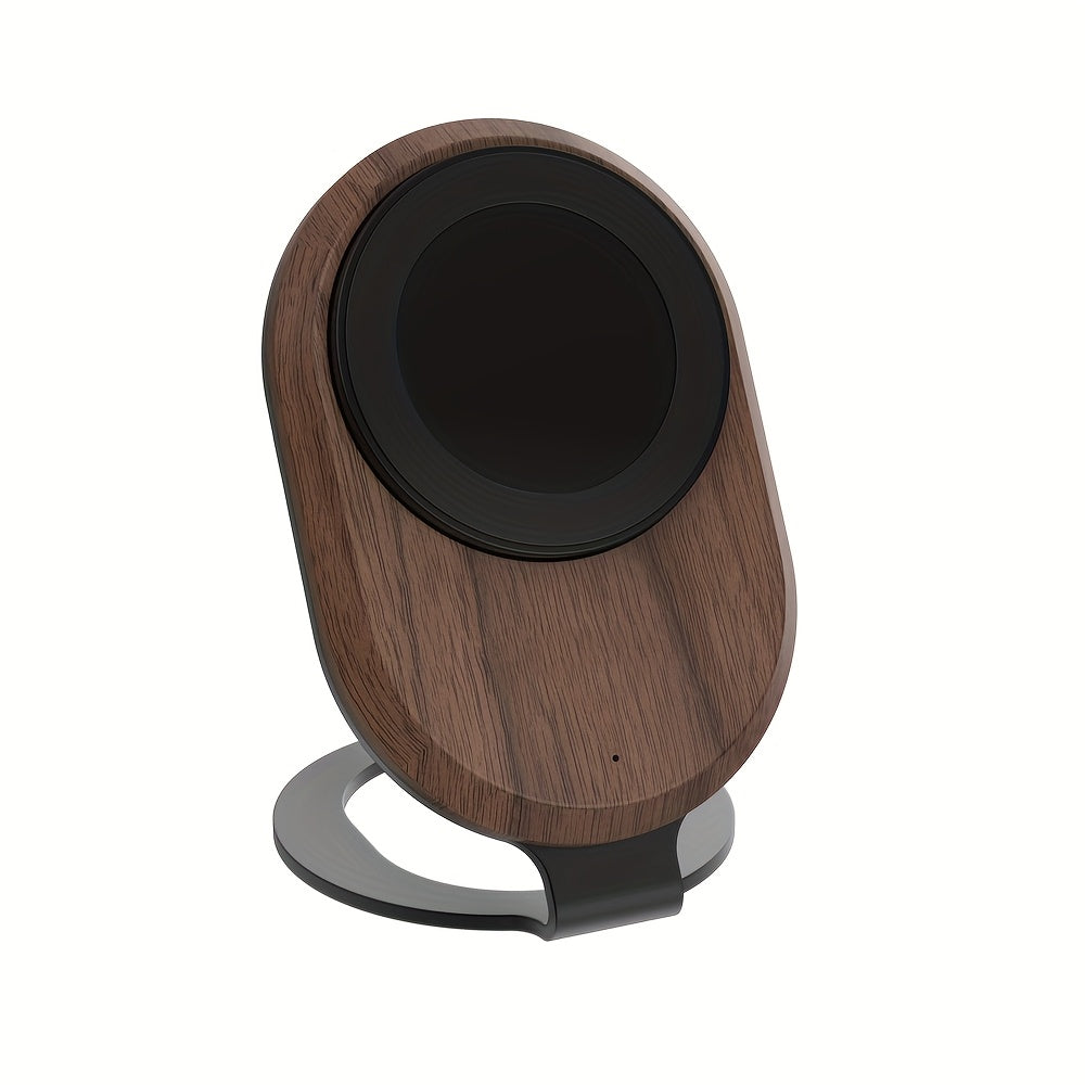 Lessmore Wooden strong magnetic wireless charger can be used as a mobile phone holder for IPhone16 15\u002F14\u002F13\u002F12\u002FPro\u002FMax\u002FPlus Compatible Samsung for Desk or Nightstand